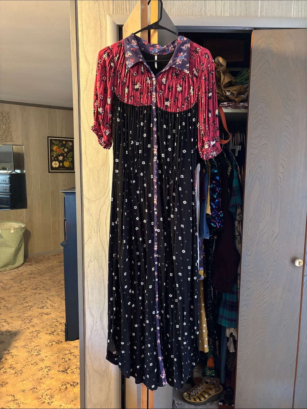 Free People Button Down Nora Dress - Picture 3 of 6